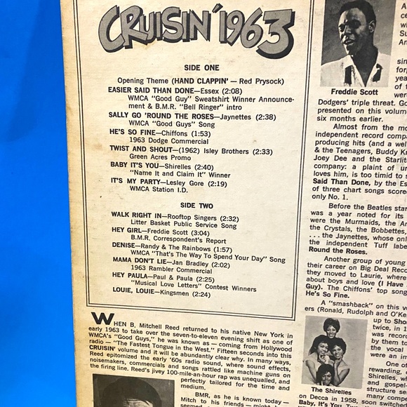 CRUISING 1963 VINYL RECORD ALBUM IN CM-2008 VINTAGE 1972 12” LP - Picture 12 of 15